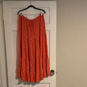 free people floral maxi skirt